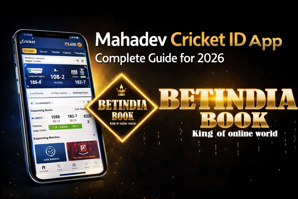Mahadev Cricket ID App with BetIndia Book logo – complete guide 2026